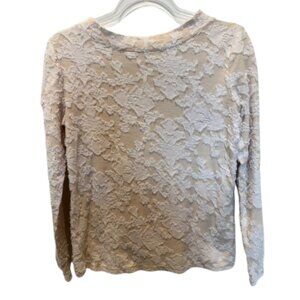 LOFT Ivory Lace Top – Size Small, Feminine & Chic